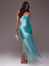 Sonzi Dress - Aqua Blue