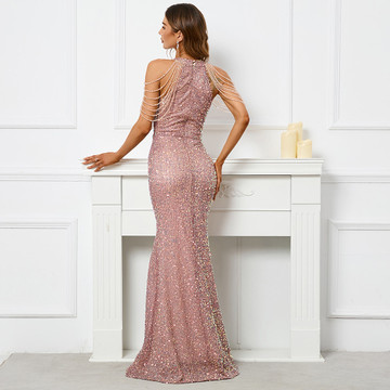 Mallory Gown - Champagne Pink