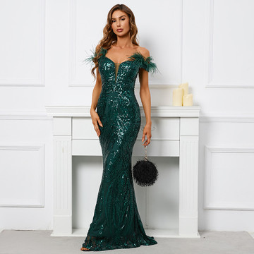 Verona Gown - Emerald Green