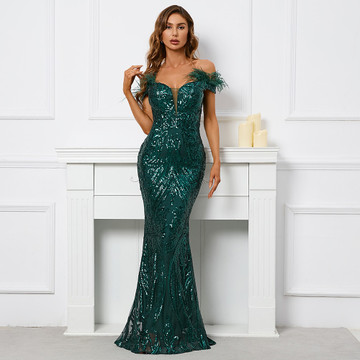 Verona Gown - Emerald Green