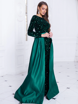 Layna Gown - Emerald Green