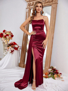 Panama Gown - Burgundy