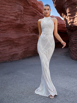 Sunday Gown - White/Nude