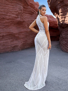 Sunday Gown - White/Nude