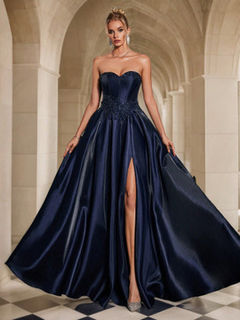 Layna Gown - Navy Blue