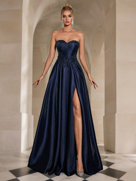 Layna Gown - Navy Blue