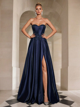 Layna Gown - Navy Blue