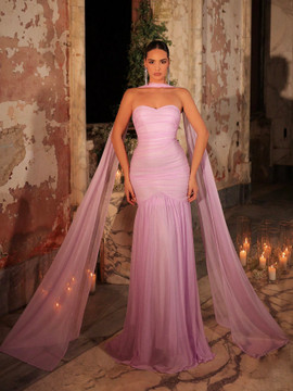 Hilton Gown - Mauve Purple