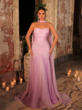 Hilton Gown - Mauve Purple