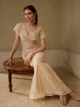 Jennifer Couture Gown - Champagne