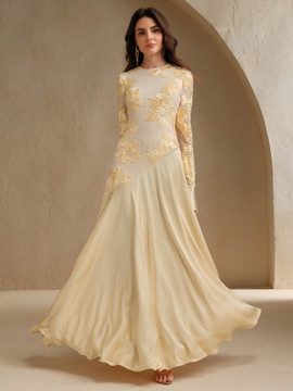 Anise Gown - Apricot Cream