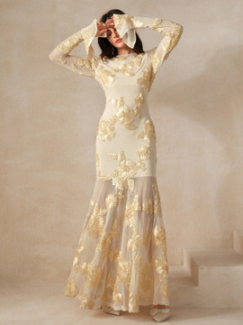 Anita Gown - Apricot Cream