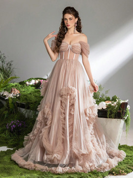 Sansa Gown - Khaki Nude