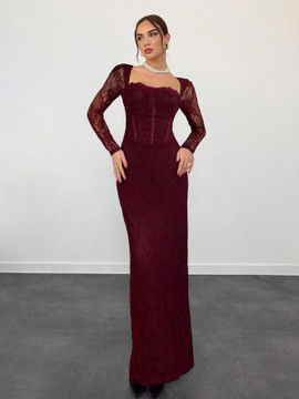 Percy Dress - Wine Red