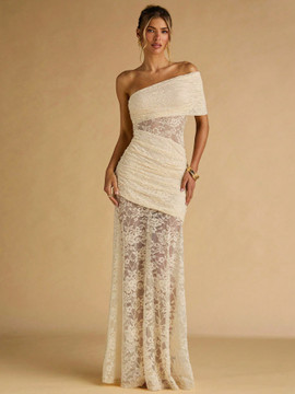Tanya Dress - Apricot Cream