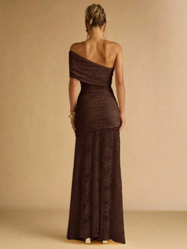 Tanya Dress - Coffee Brown