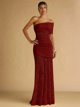 Tanya Dress - Burgundy