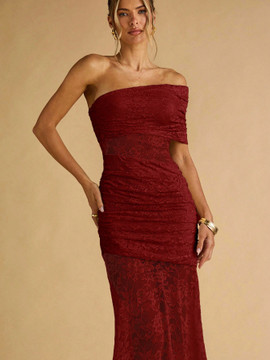 Tanya Dress - Burgundy