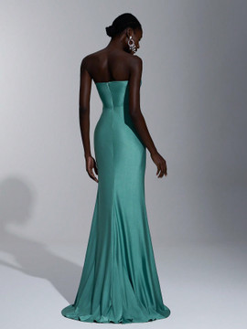 Shelly Gown - Aqua Green