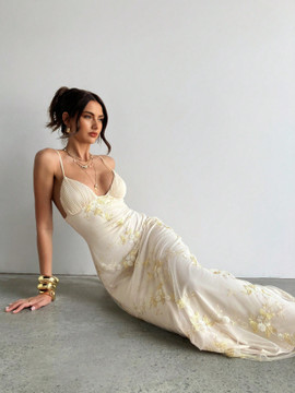 Karlita Dress - Apricot Cream