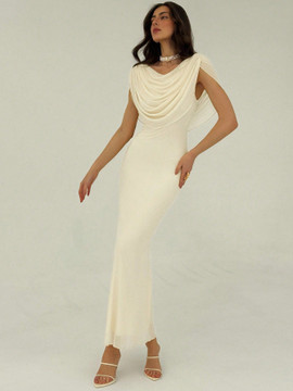 Cynthia Dress - Apricot Cream