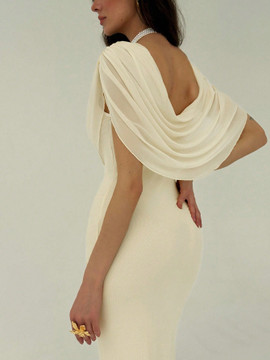 Cynthia Dress - Apricot Cream