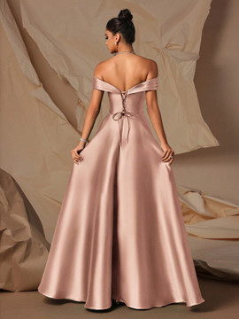 Miccah Gown - Golden Pink