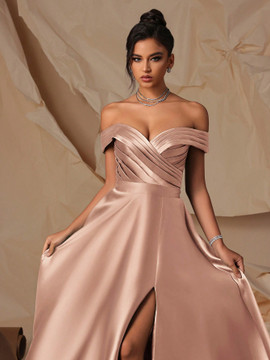 Miccah Gown - Golden Pink