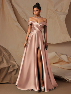 Miccah Gown - Golden Pink