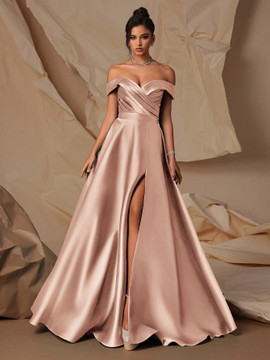 Miccah Gown - Golden Pink