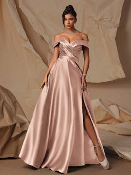 Miccah Gown - Golden Pink