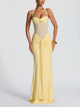 Valentina Dress - Lemon Yellow