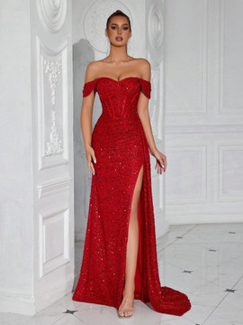 SALE Mila Label Tyra Gown - Red