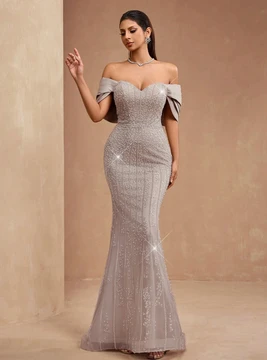 Sarena Gown - Silver