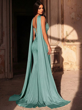 Azira Gown - Teal Blue