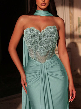 Azira Gown - Teal Blue