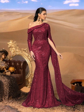 Boston Gown - Burgundy