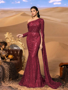 Boston Gown - Burgundy