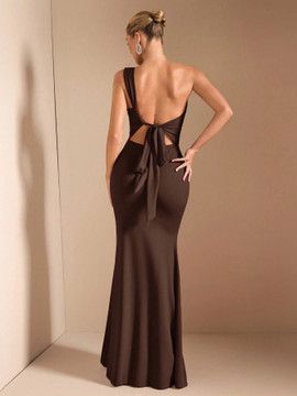 Tracey Dress - Coffee Brown