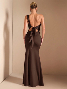 Tracey Dress - Coffee Brown