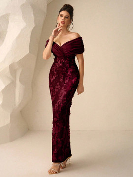 Jazz Dress - Wine Red