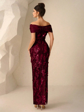 Jazz Dress - Wine Red