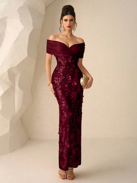 Jazz Dress - Wine Red