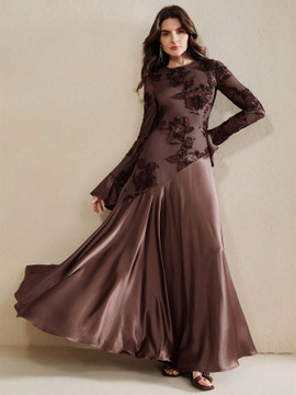 Anise Gown - Coffee Brown