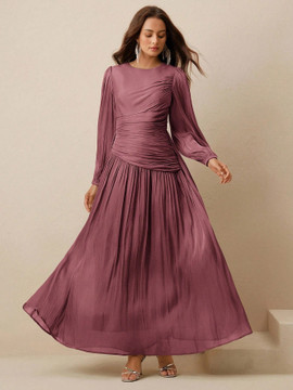 Melania Gown - Pink Plum