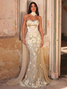 Virginia Gown - Pastel Yellow
