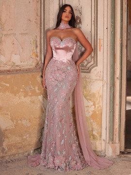 Virginia Gown - Dusty Pink