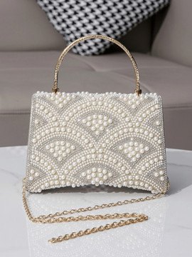 Alani Handbag - White/Silver