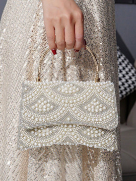 Alani Handbag - White/Silver