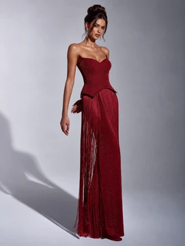 Blake Gown - Burgundy